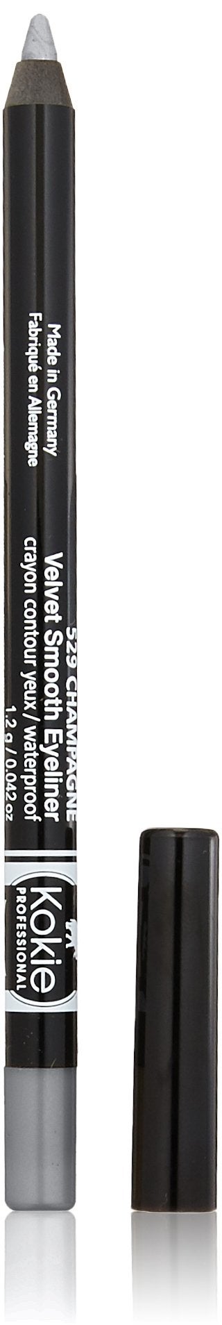 Kokie Cosmetics Waterproof Velvet Smooth Eyeliner Pencil Sterling Silver 0042 Ounce