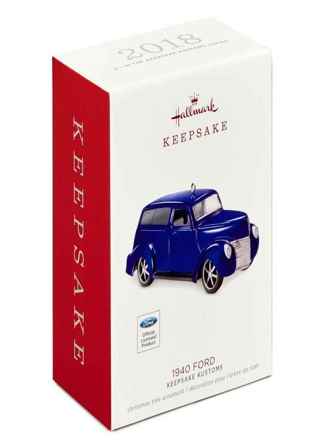 Hallmark Keepsake Christmas Ornament 2018 Year Dated, Car Keepsake Kustoms 1940 Ford, Metal - Image 3