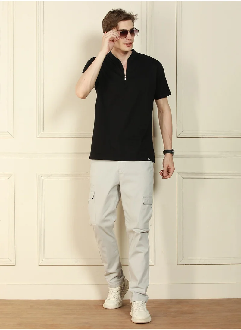 Dennis Lingo Black T-Shirt for Men - Regular Fit, Comfortable