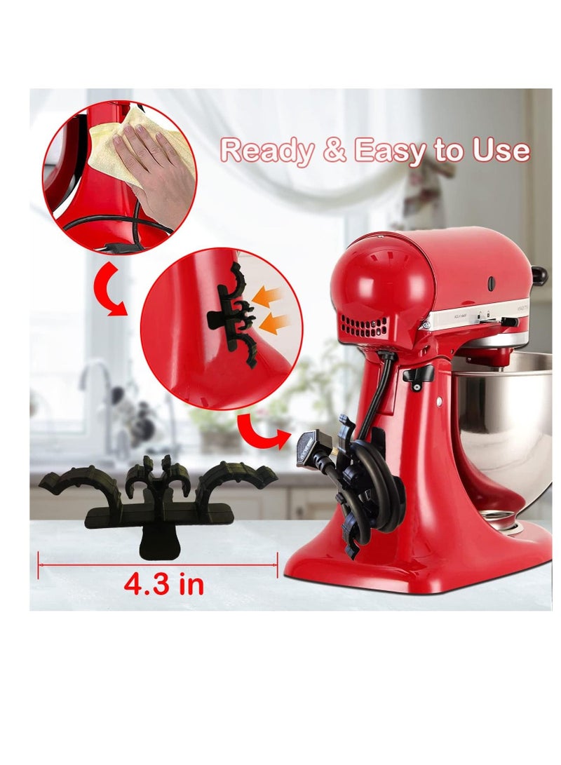 SYOSI Cord Organizer for Appliances, Upgraded 12 Pcs Cord Keeper, Appliance Cord Winder Wrapper Cord Holder, Cord Keeper on Stand Mixer, Blender, Coffee Maker, Pressure Cooker, 3 Colors  - Image 5
