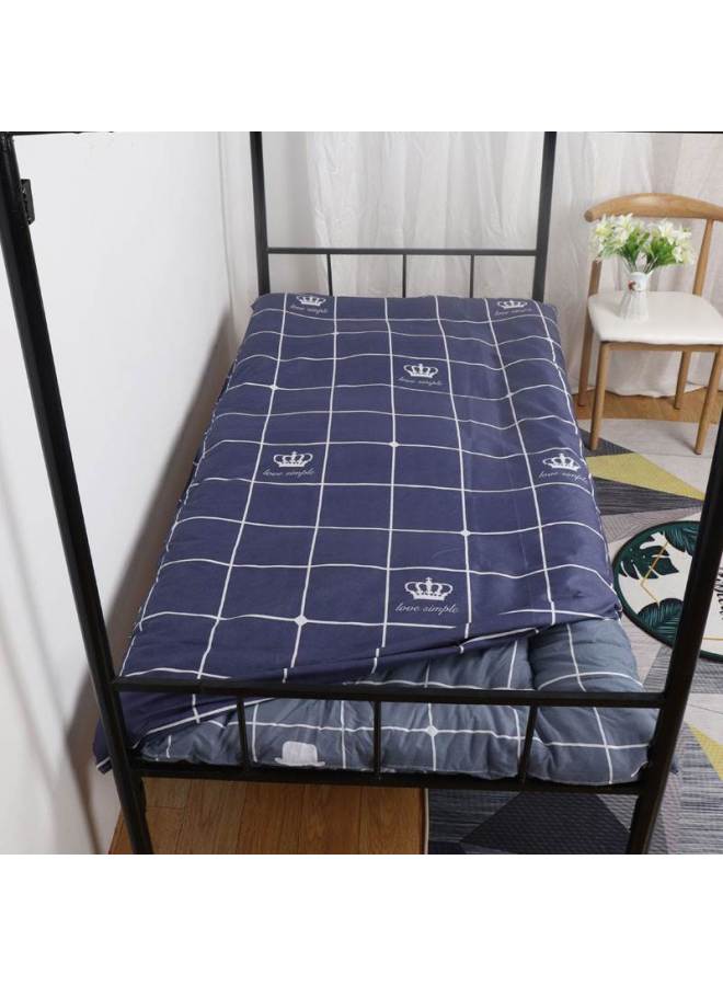 غطاء مرتبة من القطن وغطاء لحاف لسكن الطلاب فردي 90 × 200 غطاء مرتبة غطاء لحاف 190 غطاء مرتبة شامل 0.9 - اللون: تاج [نمط سحاب غطاء المرتبة] قماش لطيف على البشرة - المواصفات: عرض 1.2 متر × طول 2.0 متر - Image 3