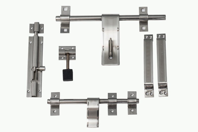 MHS Stainless Steel Decorative Door Kit Aldrop Set Accessories 10" Inch for Single Door (3 MM 20-20) - Image 5
