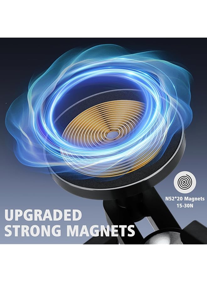 كاست ويف حامل هاتف لسيارات Tesla Model 3/Y/Cybertruck - أقوى حامل هاتف مغناطيسي Magsafe لشاشة Tesla، حامل غير لاصق، متوافق مع جميع الهواتف، ملحقات موديل 2025 - Image 2