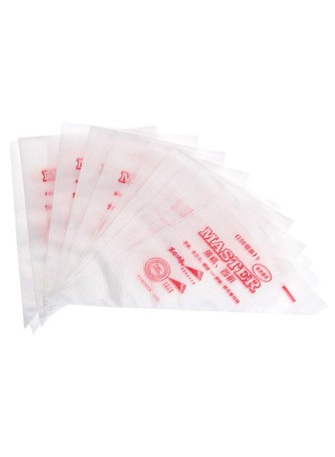 100 Piece Cake Decorating Disposable Piping Bags White 26x17cm - Image 2