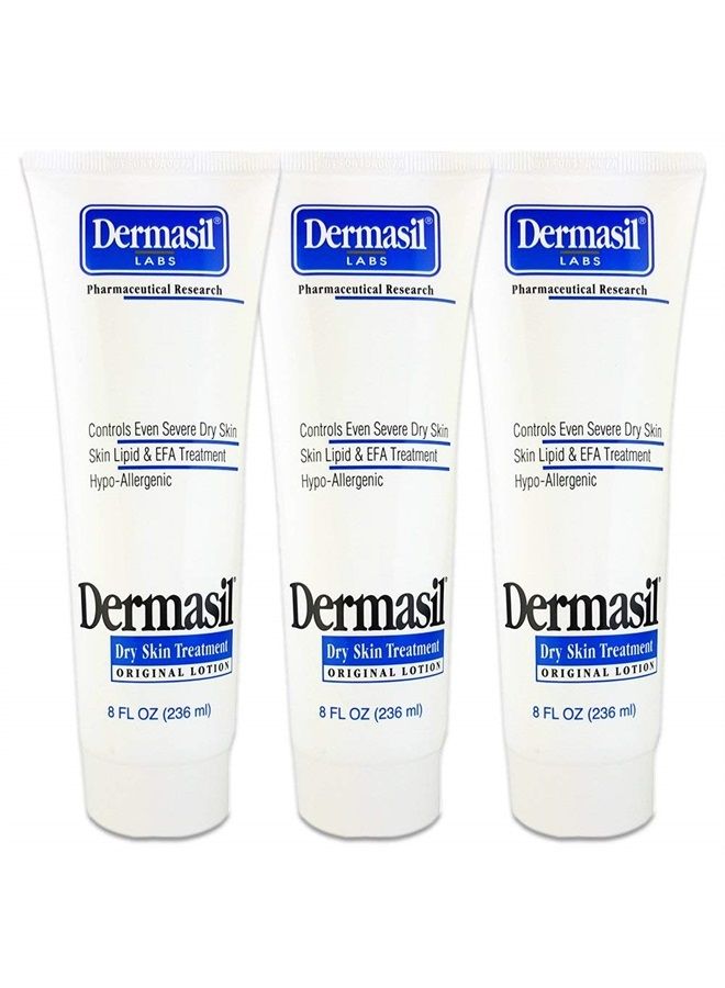 Dermasil Labs Dermasil Dry Skin Treatment, Original Formula 8 Oz Tube (3 Pack)