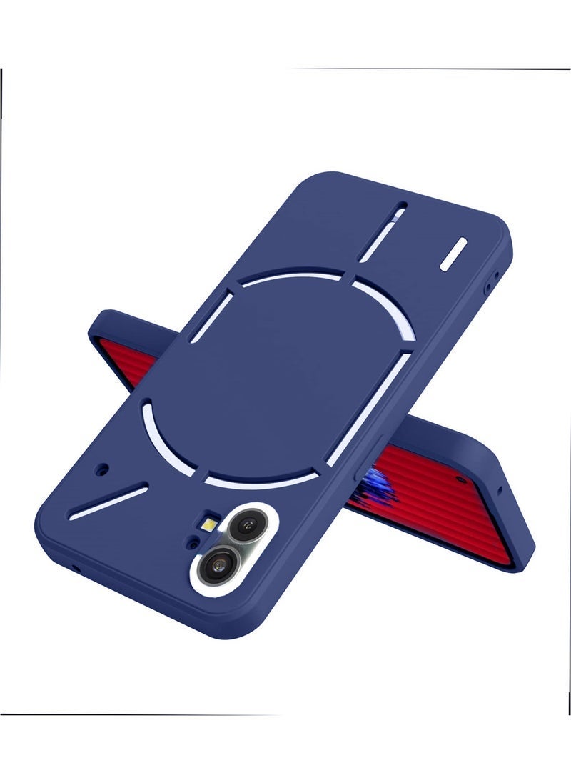 ELTRAZONE Liquid Silicone Ultra-Thin TPU Phone Case Cover for Nothing Phone 1 (5G, 2022) – Slim Soft Shockproof Protective Back Cover with Anti-Fingerprint Matte Finish – Navy Blue - Image 4