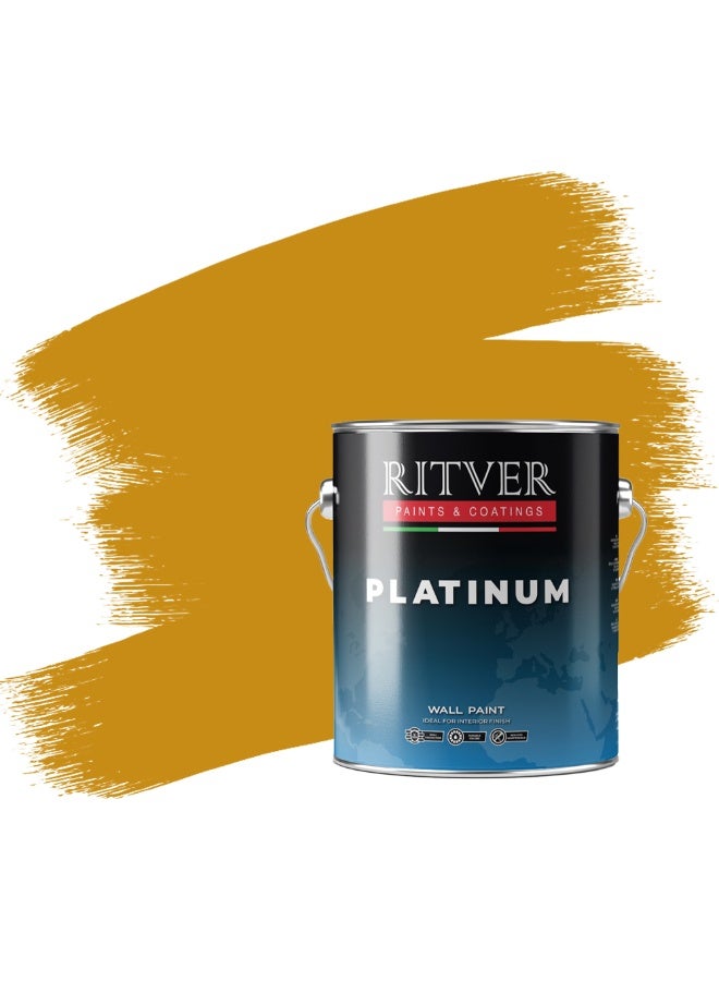 Ritver Silk Emulsion Paint for Home Decor, Premium Interior Wall Paint for Smooth Finish & Modern Wall Decor, Premium Low Odor Home Wall Paint - Mustard Bloom
