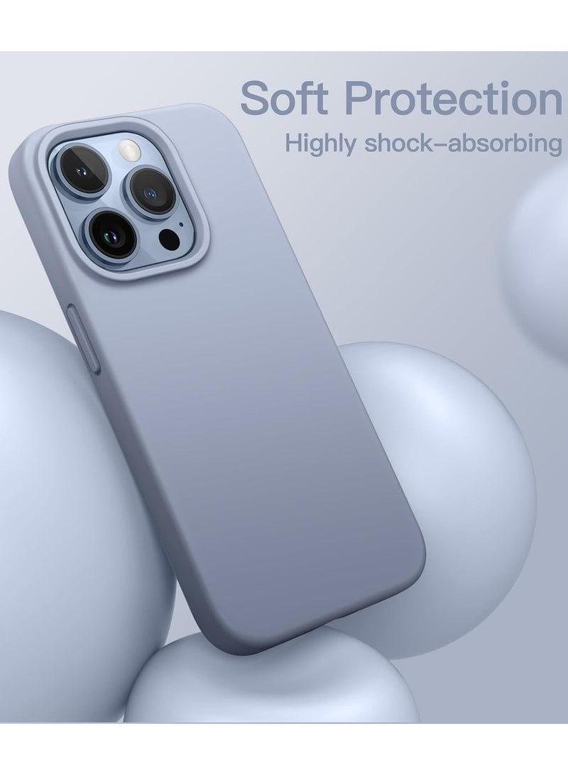 Premium iPhone 13 Silicone Case with MagSafe – Soft-Touch Finish, Shock-Absorbing Protection, Raised Edges for Camera & Screen, Wireless Charging Compatible - Sierra Blue  - Image 3