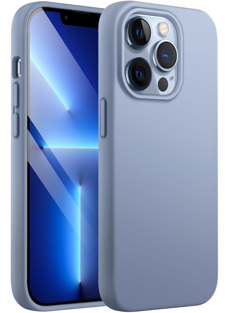 Premium iPhone 13 Silicone Case with MagSafe – Soft-Touch Finish, Shock-Absorbing Protection, Raised Edges for Camera & Screen, Wireless Charging Compatible - Sierra Blue  - Image 1