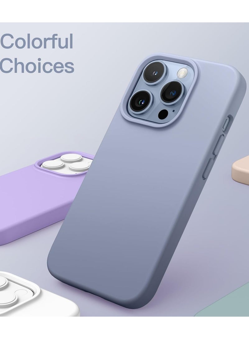 Premium iPhone 13 Silicone Case with MagSafe – Soft-Touch Finish, Shock-Absorbing Protection, Raised Edges for Camera & Screen, Wireless Charging Compatible - Sierra Blue  - Image 4