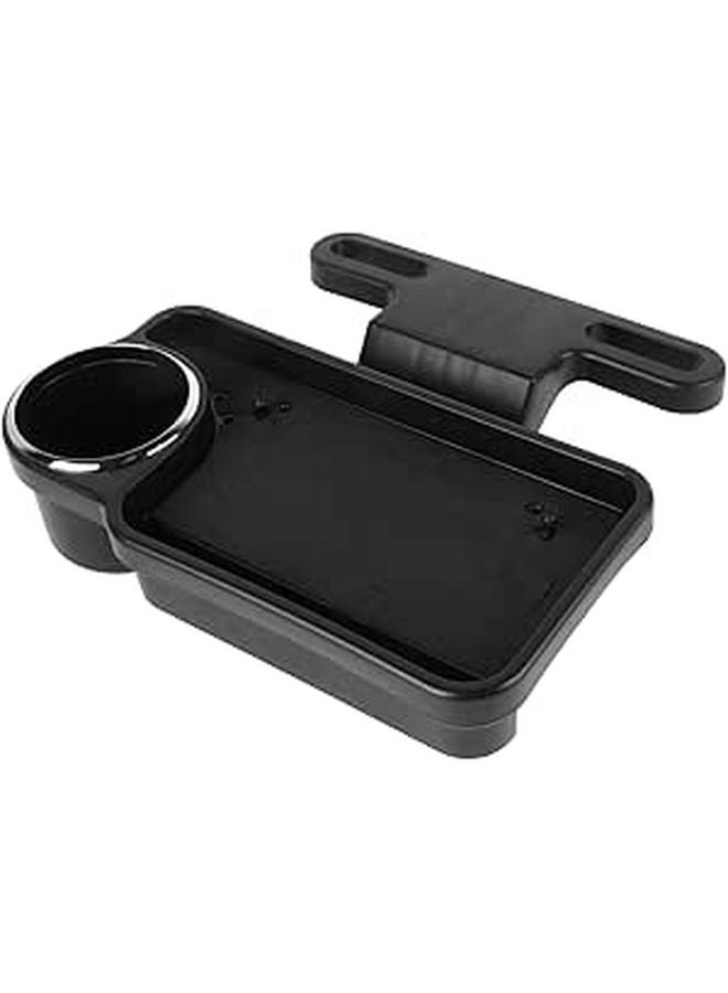 Insulated Car Seat Organizer with Cup Holders and Storage Bag Black - Image 1
