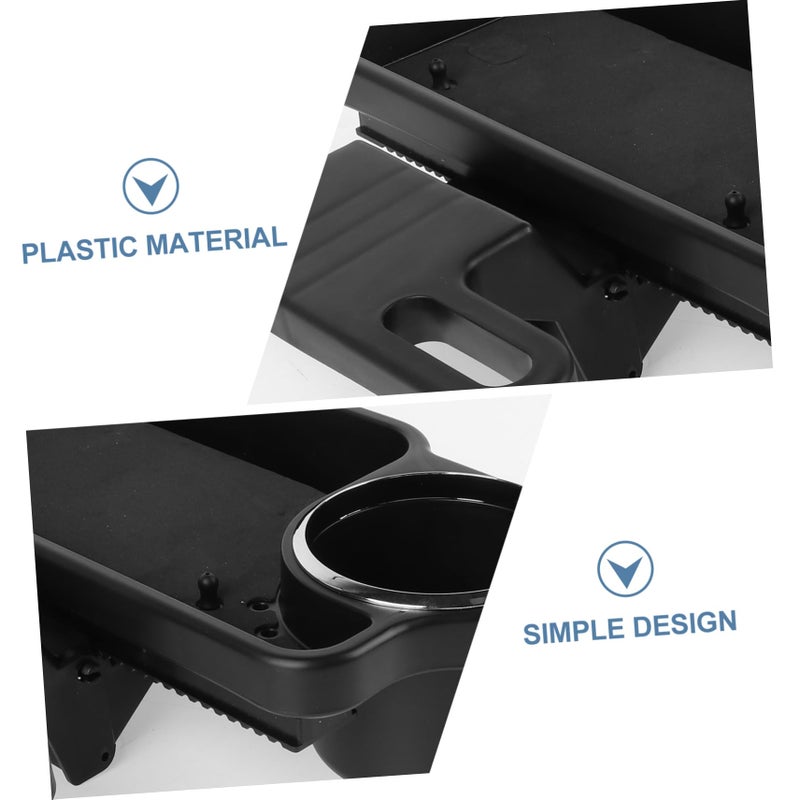 Insulated Car Seat Organizer with Cup Holders and Storage Bag Black - Image 5