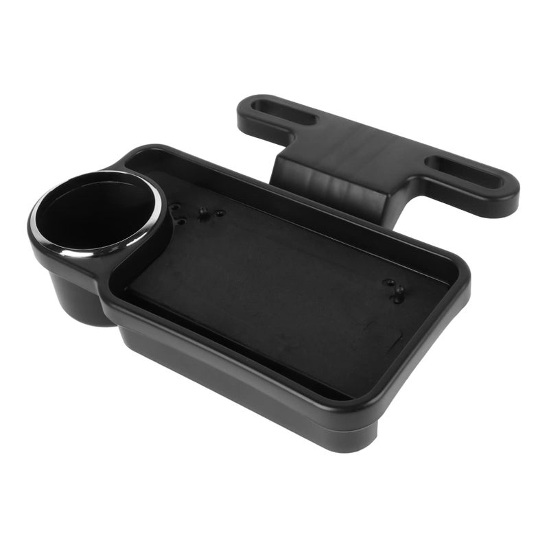 Insulated Car Seat Organizer with Cup Holders and Storage Bag Black - Image 2