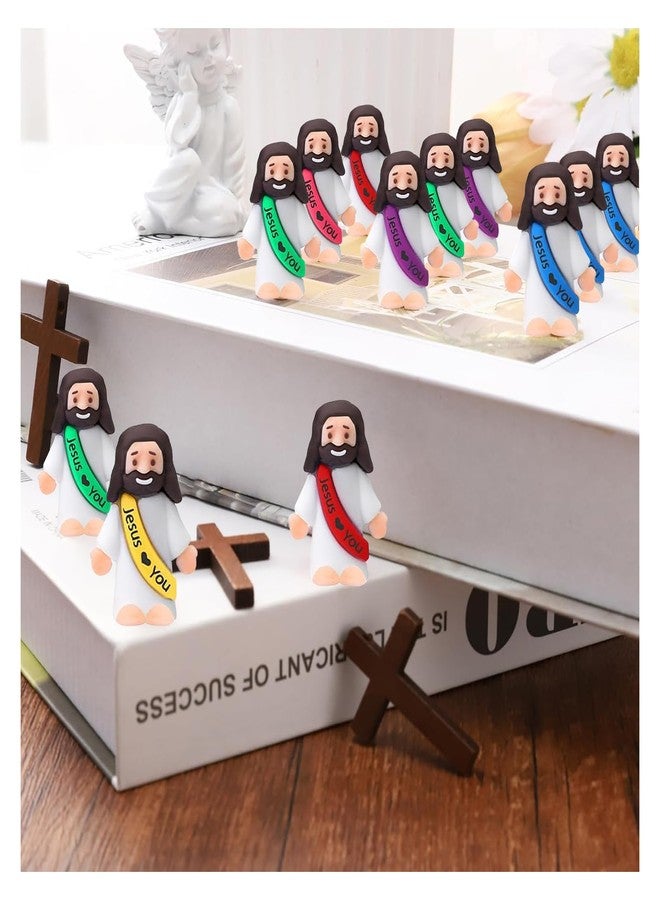 IEUHDKWL 40PCS Little Jesus Figures Mini Jesus Figures Hide and Seek Religious Party Favors Sunday School Easter Egg Stuffers - Image 5