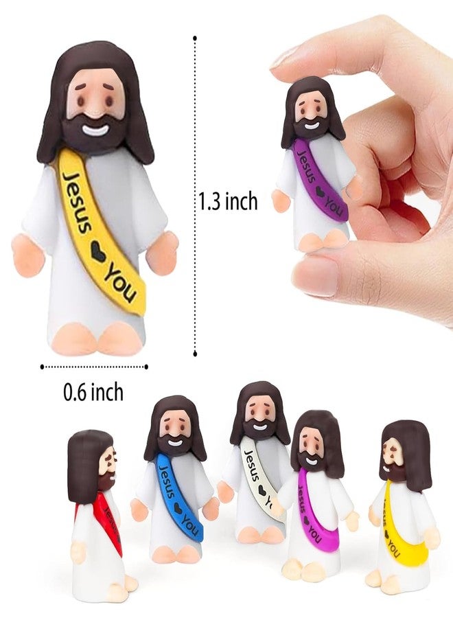 IEUHDKWL 40PCS Little Jesus Figures Mini Jesus Figures Hide and Seek Religious Party Favors Sunday School Easter Egg Stuffers - Image 2