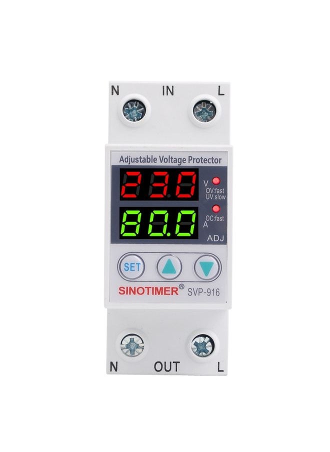 Generic - SINOTIMER SVP-916 Adjustable Self-resetting Over-voltage Under-voltage Protector, Current: 80A - Image 1
