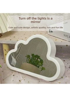 Generic Handmade Diy Clouds Tulip Mirror Nightlight Luminous Ornaments Creative Gifts Tremolo-Specification:Pink (9 Flowers)  - Image 5