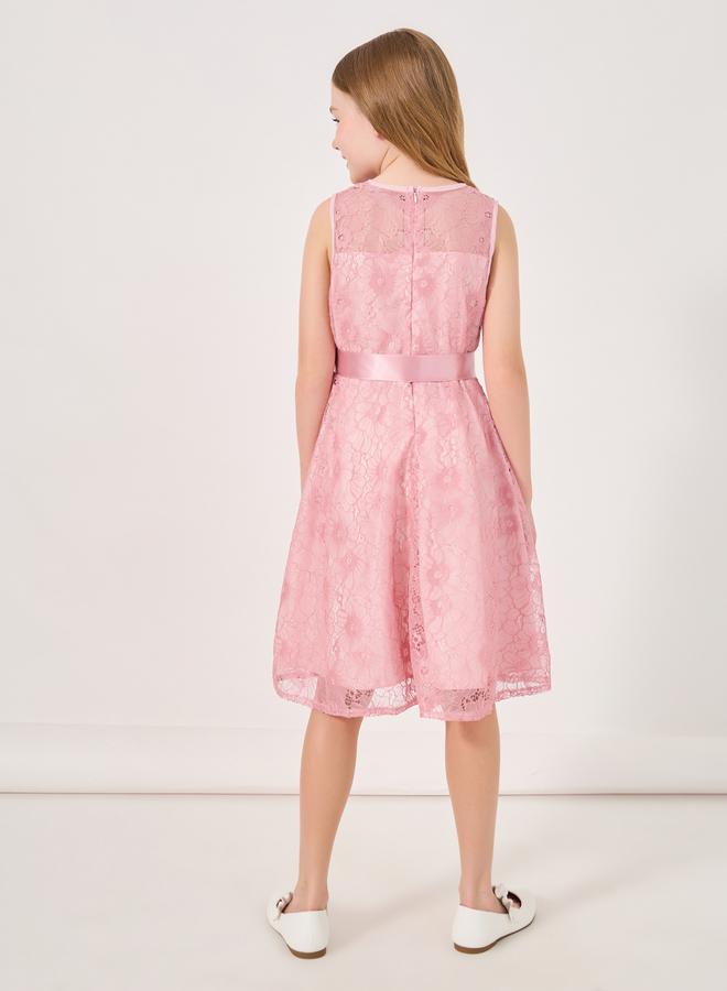 ستايلي فستان بحزام دانتيل - Image 4