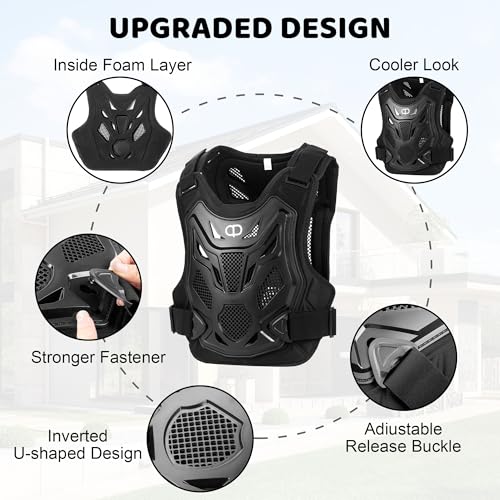 DA - Motorcycle Protective Clothing, Cycling Clothing, Armor Protection, ATV Safety Equipment, Suitable for Armored Off-Road Motorcycles, Bicycles, Skiing, ice Skating, Men and Women Y03 - Image 2