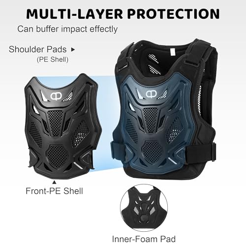 DA - Motorcycle Protective Clothing, Cycling Clothing, Armor Protection, ATV Safety Equipment, Suitable for Armored Off-Road Motorcycles, Bicycles, Skiing, ice Skating, Men and Women Y03 - Image 3