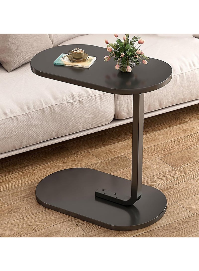 طاولة نهاية على شكل C، طاولة جانبية للأريكة والسرير، طاولة جانبية صغيرة، طاولة تلفاز للمساحات الصغيرة، غرفة المعيشة، غرفة النوم، طاولة وجبات خفيفة ريفية - Image 2
