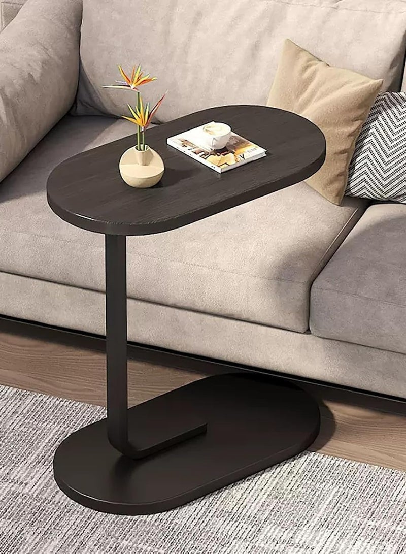 طاولة نهاية على شكل C، طاولة جانبية للأريكة والسرير، طاولة جانبية صغيرة، طاولة تلفاز للمساحات الصغيرة، غرفة المعيشة، غرفة النوم، طاولة وجبات خفيفة ريفية - Image 3