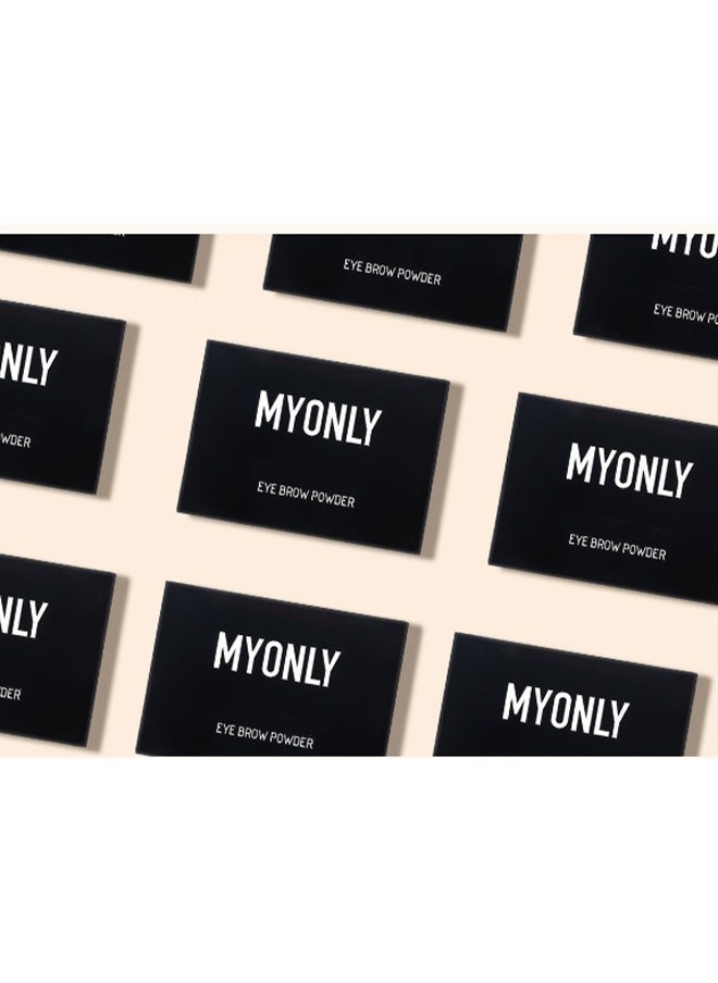 Myonly - Eyebrow Powder 3-Color Styling Kit-Natural Long Lasting Eyebrow Powder with Brushes Waterproof Sweat Proof Smudge Proof Fine Powder Easy to Use Multi Use Natural Brow Makeup to Create 3D Look(#02) - Image 1