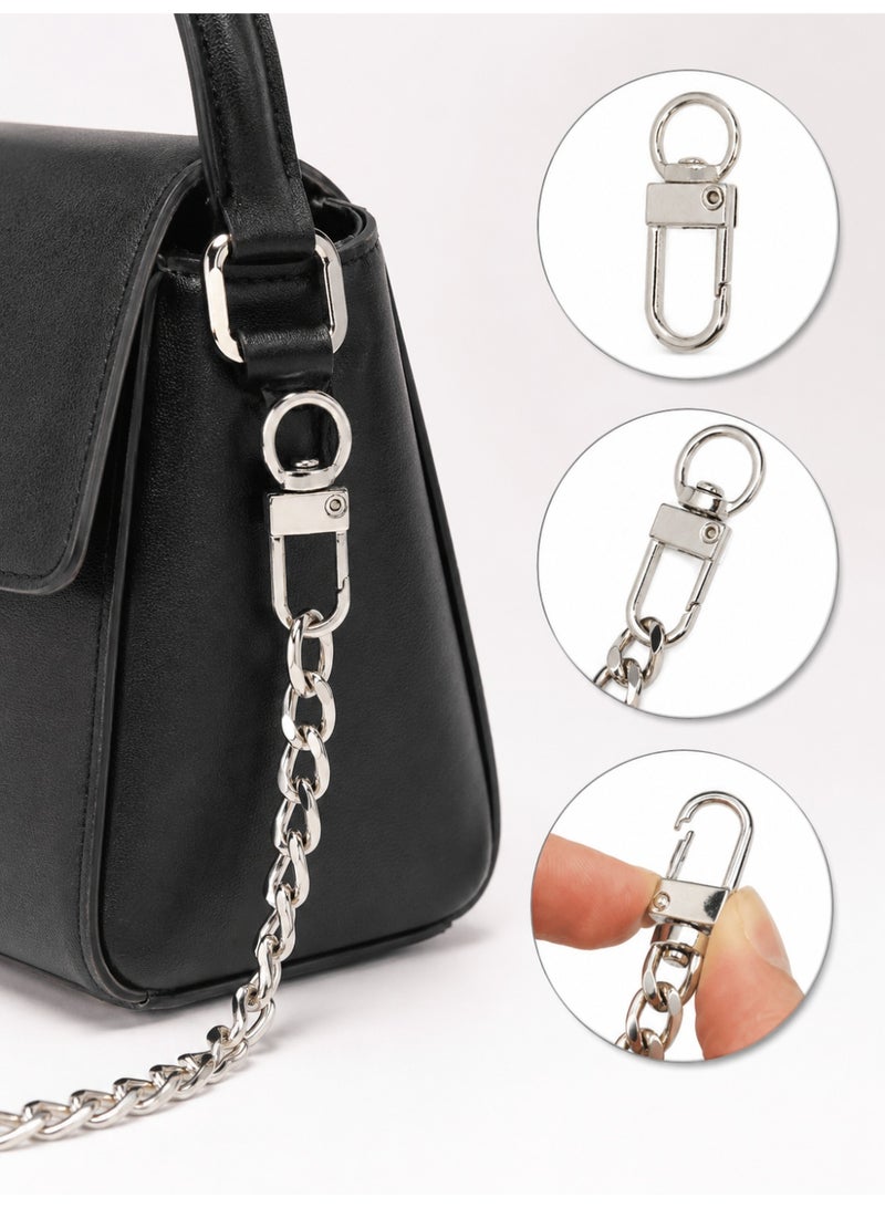 2PCS Silvery Swivel Snap Hooks for Bags Keychains and DIY Straps - Image 3
