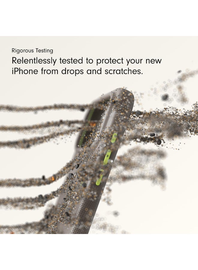 إيكو سيستم غطاء Ecosystem Beats لهاتف iPhone 17 Pro، غطاء متين يدعم الشحن اللاسلكي وحماية الكاميرا، تم اختباره ضد الخدوش والسقوط، ملمس غير لامع مع بطانة من الألياف الدقيقة لهاتف iPhone 17 Pro (أسود إيفرست) - Image 4