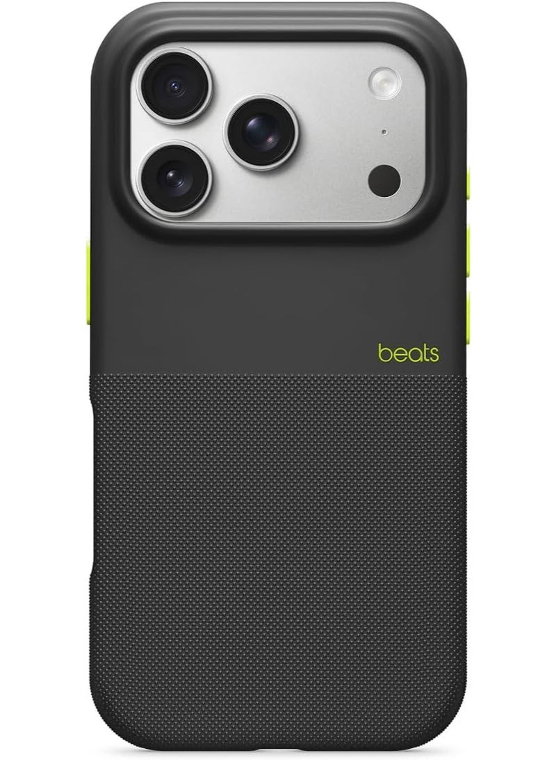 إيكو سيستم غطاء Ecosystem Beats لهاتف iPhone 17 Pro، غطاء متين يدعم الشحن اللاسلكي وحماية الكاميرا، تم اختباره ضد الخدوش والسقوط، ملمس غير لامع مع بطانة من الألياف الدقيقة لهاتف iPhone 17 Pro (أسود إيفرست) - Image 1