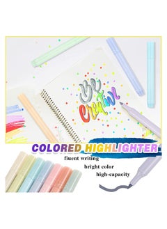 Y&D SYOSI Aesthetic Highlighters, with Chisel Tip Markers Multicolor Pens, Stationary for Office School Supplies, Simple Style,12 Pieces  - Image 4