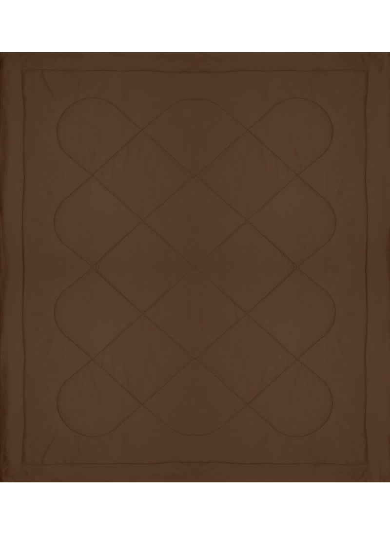 KEA KEA Microfibre Reversible Double Bed King Size Comforter/Duvet for All Weather (Brown, 250GSM)|Comforter Double  - Image 4
