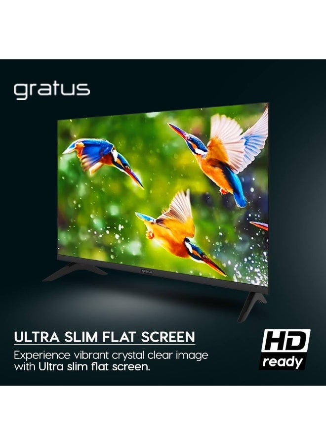 gratus 43-Inch QLED Full HD Edgeless Smart TV – Android 12, 2GB RAM + 8GB Storage, Built-in Wi-Fi & Apps, Frameless Design, High Contrast & Vibrant Colors – Model LT43Q24H  - Image 4
