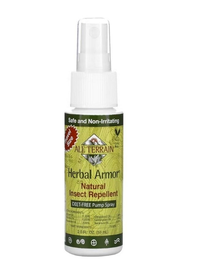 All Terrain Herbal Armor Natural Insect Repellent DEET Free Pump Spray 2.0 fl oz 59 ml  - Image 1