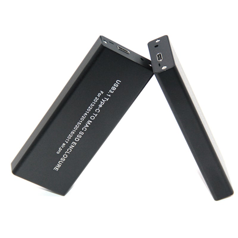 USB3.1 Type-C to Mac SSD Enclosure Aluminum Alloy Hard Disk Case Compatible with 2013/2014/2015/2016/2017 MacBook Air/Pro/Retina - Image 5