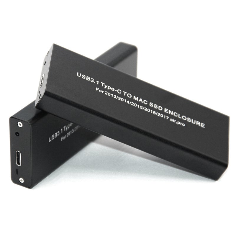 USB3.1 Type-C to Mac SSD Enclosure Aluminum Alloy Hard Disk Case Compatible with 2013/2014/2015/2016/2017 MacBook Air/Pro/Retina - Image 4