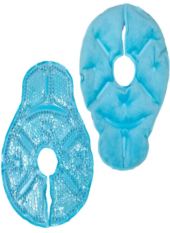 coldchill Reusable Breast Ice Packs, Breast Therapy Pack, Breastfeeding Essentials, for Breastfeeding Relief, Engorgement, Swelling Augmentation, Mastitis, Mastectomy Recovery, 2 Pack (Blue) - Image 1