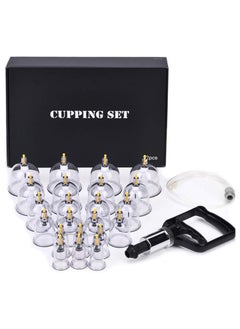 Ru syanl 22-Cup Professional Chinese Acupuncture Points Cupping Hijama Therapy Set with Vacuum Magnetic Pump  - Image 1