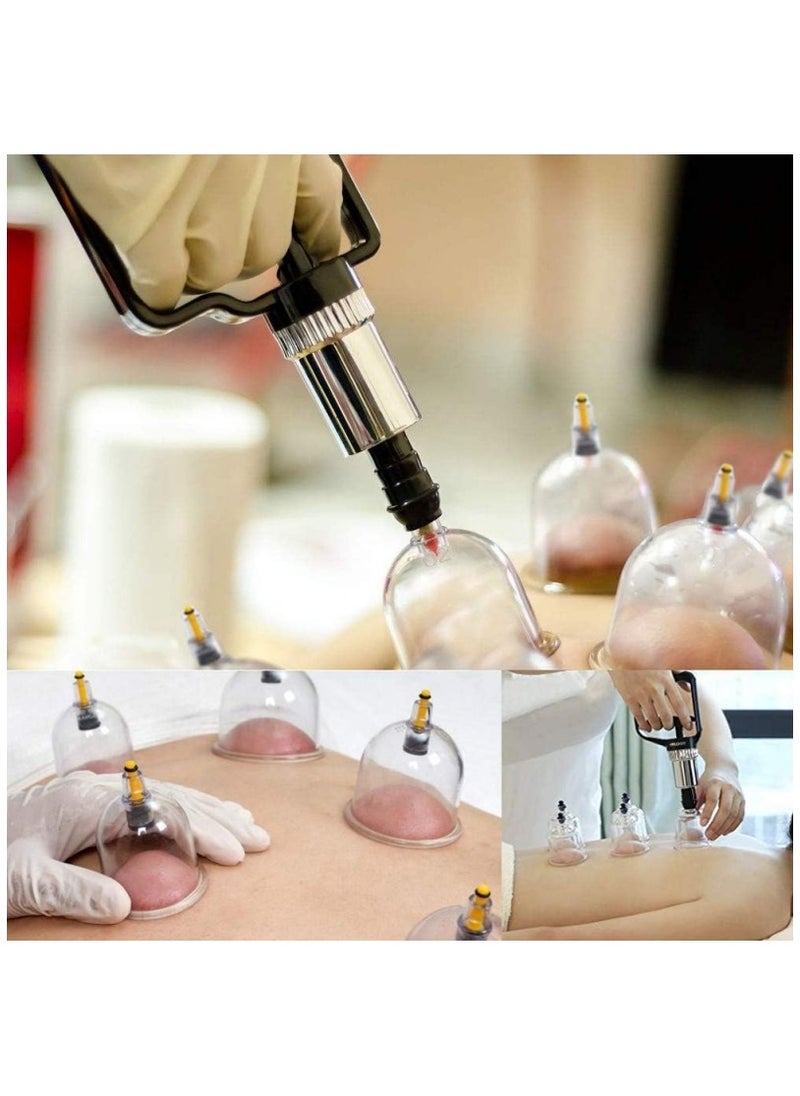 Ru syanl 22-Cup Professional Chinese Acupuncture Points Cupping Hijama Therapy Set with Vacuum Magnetic Pump  - Image 5