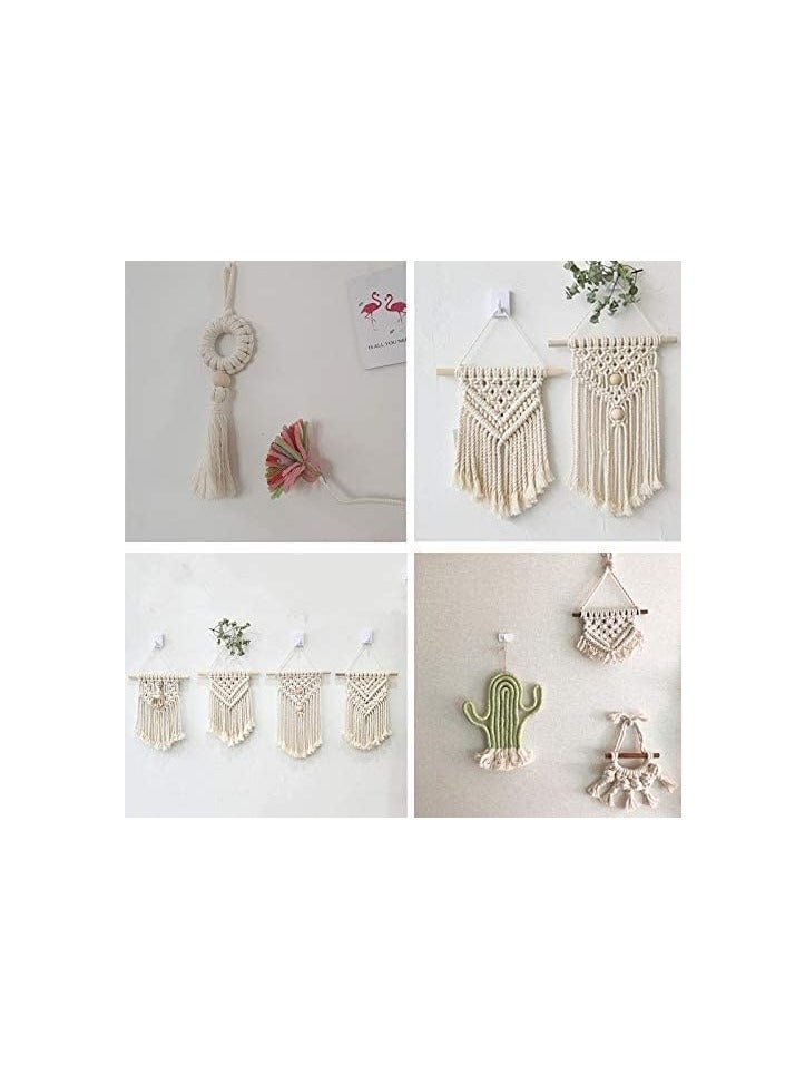 FengSVMA Macrame Cord Kits 3mm 109 Yards Natural Macrame Rope Wood Beads Handmade Cotton Rope Wall Hangings Home Decor DIY for Plant Hangers, Crafts, Knitting - Image 2