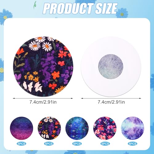 XIHIRCD 25 قطعة غطاء مستشعر، غطاء مستشعر غير منسوج مقاوم للماء لـ Libre 2 أو Libre 3 CGM - Image 2