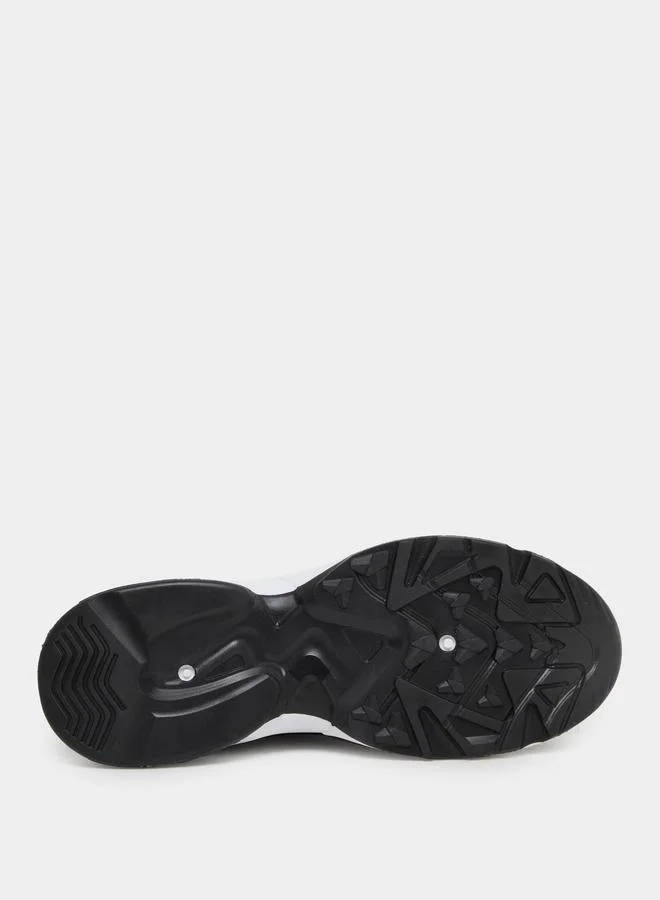 Styli Styli Slip On Sneakers with Lace Up Detail
