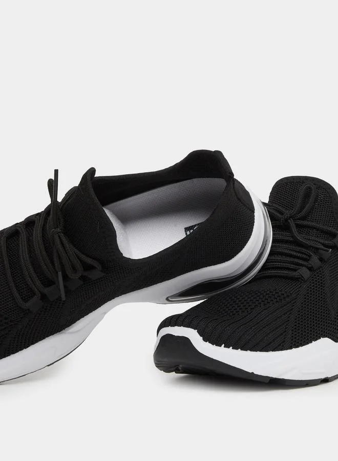 Styli Styli Slip On Sneakers with Lace Up Detail