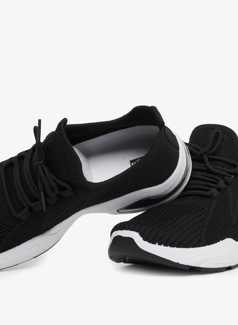 Styli Slip On Sneakers with Lace Up Detail - Image 3