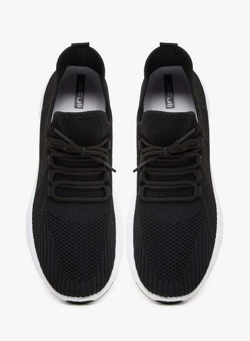 Styli Slip On Sneakers with Lace Up Detail - Image 5