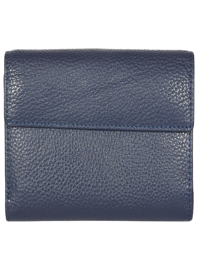 Sassora Premium Leather Navy Blue Medium Purse for Girls - Image 3