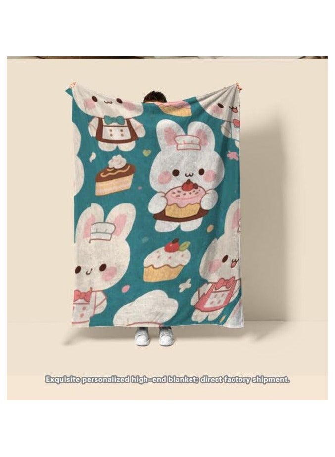 general Flannel thin blanket (warm and comfortable, suitable for sleep, gaming, dust removal and sandproof) 150cm*200cm - 1159 - Image 3