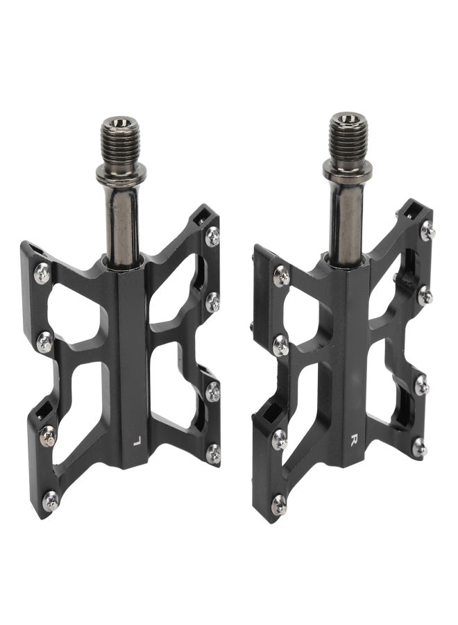 وايك دواسات دراجة WAKE بثلاث محامل مصنوعة من سبائك الألومنيوم CNC، دواسات متينة للدراجات الجبلية، لون أسود - Image 2