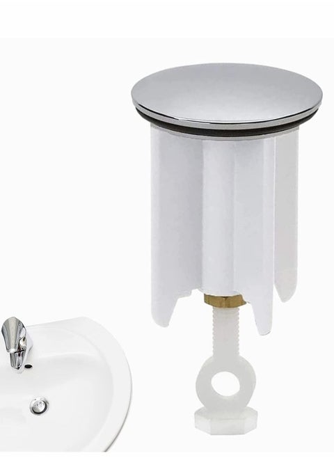 Pop Up Sink Plug, Universal Drain Filter, 40 mm Height Adjustable Pop-up Plug