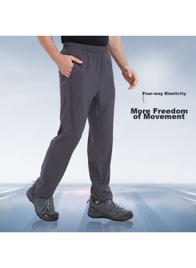 Alpint Mountain Elastic Waist High-elastic Quick-dry Pants For Men, Summer Lightweight Outdoor Breathable Hiking Trousers - Image 2
